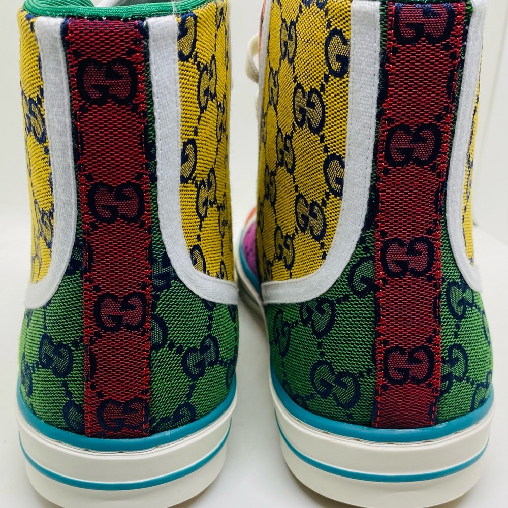 Gucci Colorful GG Pattern High-Tops Tennis 1977 - Picture 8 of 8